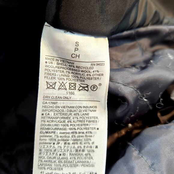 Old Navy Women's Coat Gray Small S Petite P Pea Double Breast Wool Jacket Junior - Picture 7 of 10